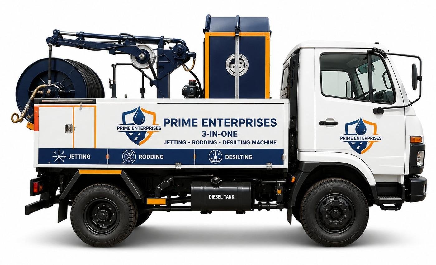3-in-1 Jetting, Rodding and Desilting Machine