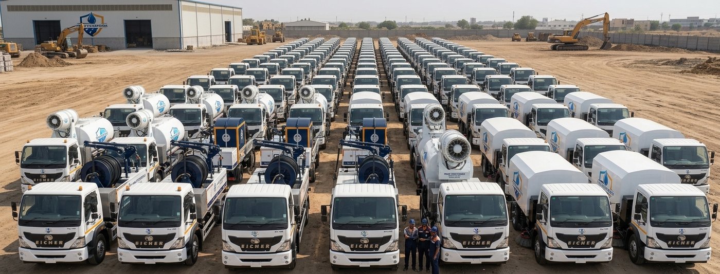 Truck-mounted sanitation equipment